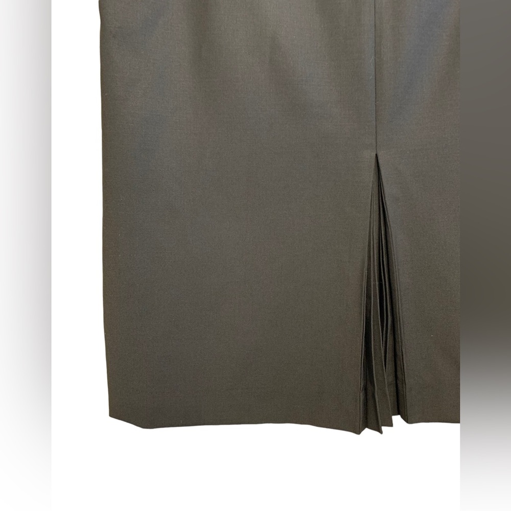 Club Monaco Black Wool Skirt Pleated Back